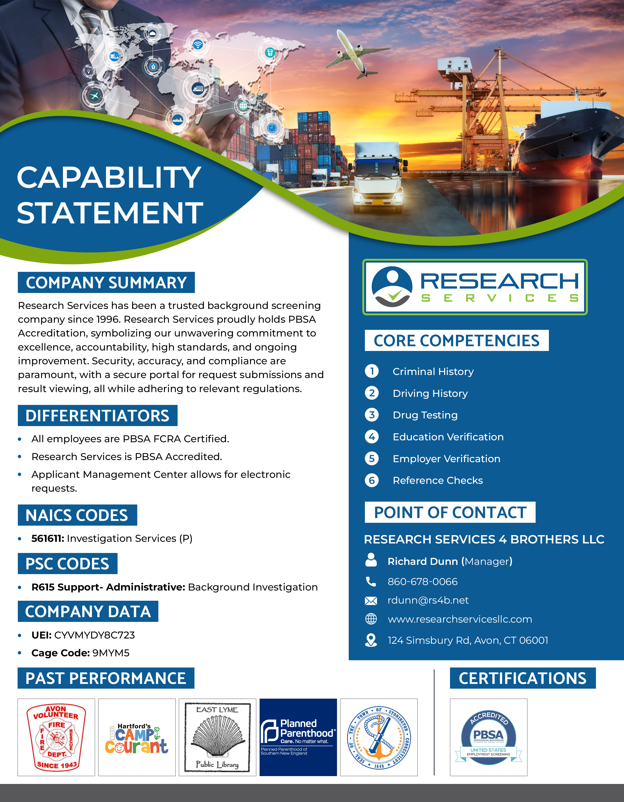 Research Services Capability Statement